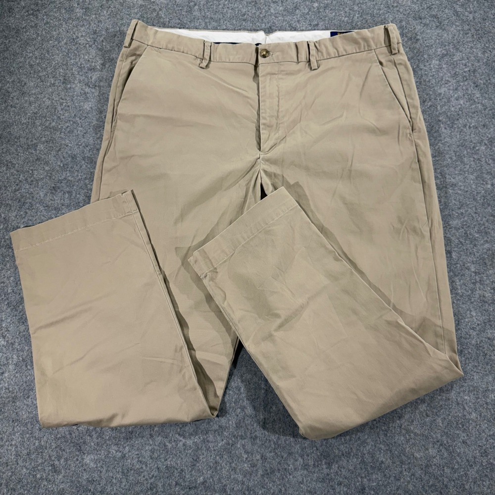 Polo Ralph Lauren Mens 40x32 Stretch Straight Fit Chino Pants Tan Khaki 175/102C